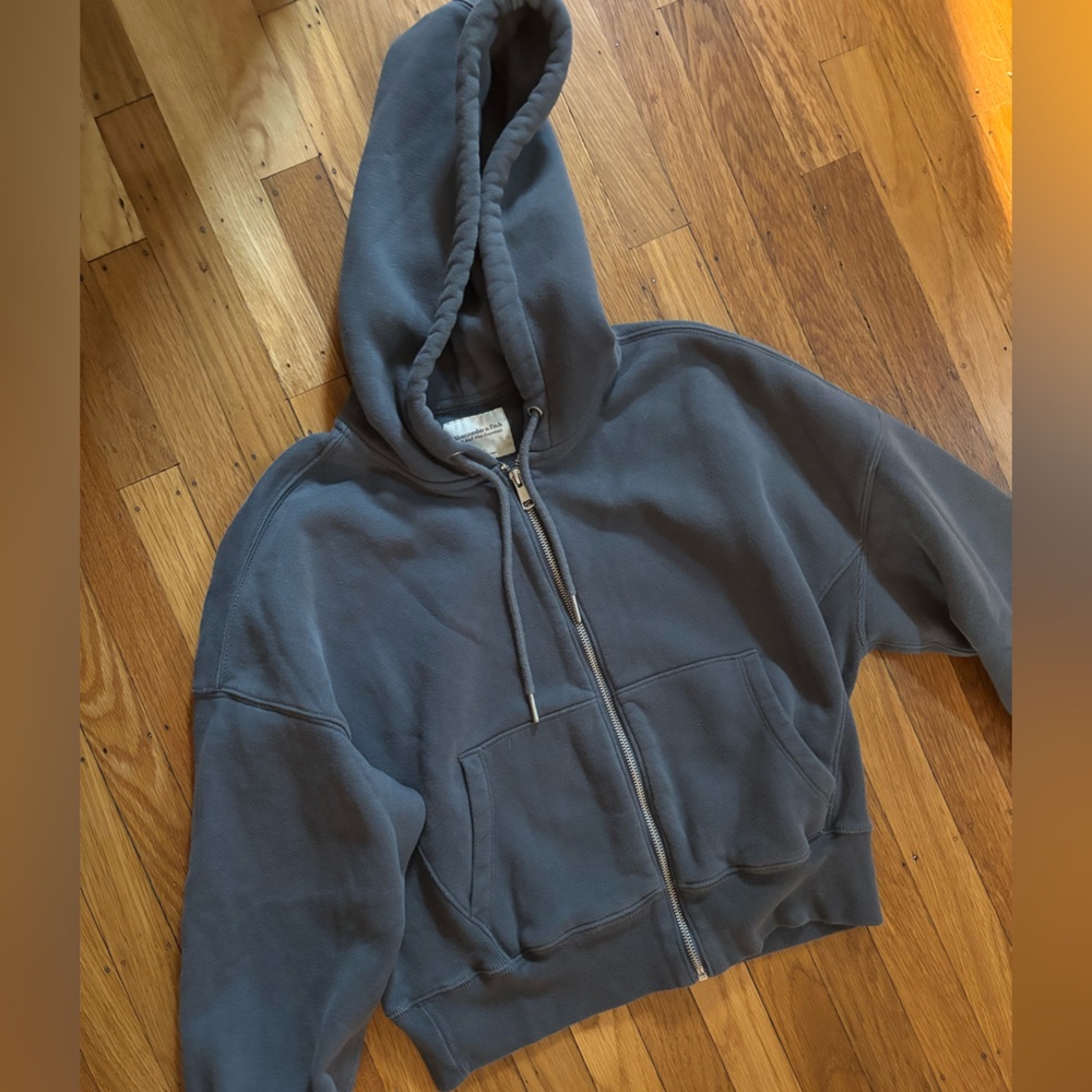 Abercrombie Dark Gray Zip-Up Hoodie